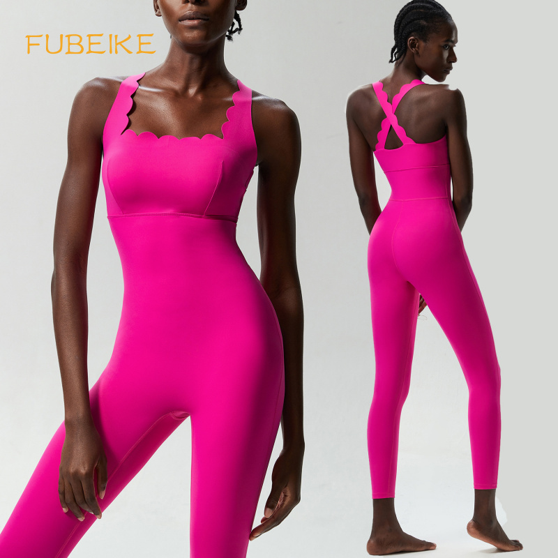 Pilates Yoga Jacket - FUBEIKE Small Wave Beauty Back Yoga