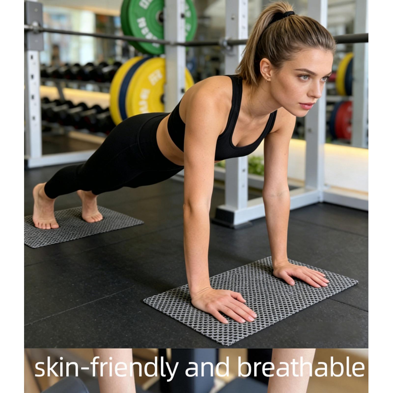 Pilates Yoga Mat - 2Pcs/Set Pilates Nonslip Mat Stable PVC