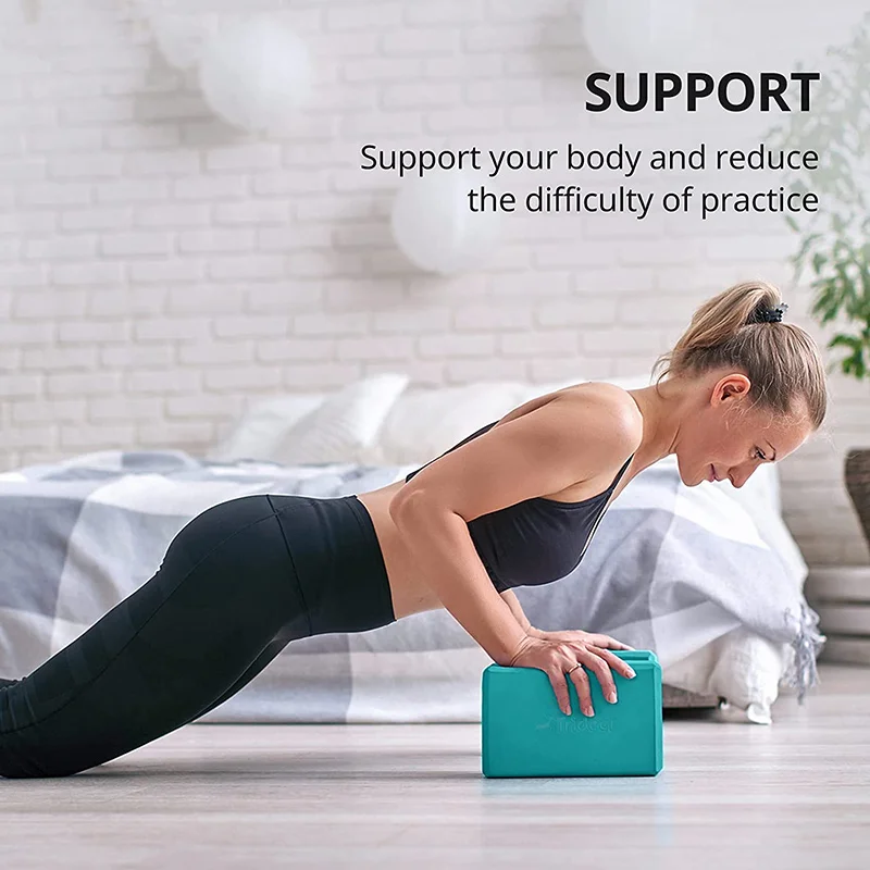 Pilates Yoga Mat - Yoga Building Blocks Cubes Pilates Bricks