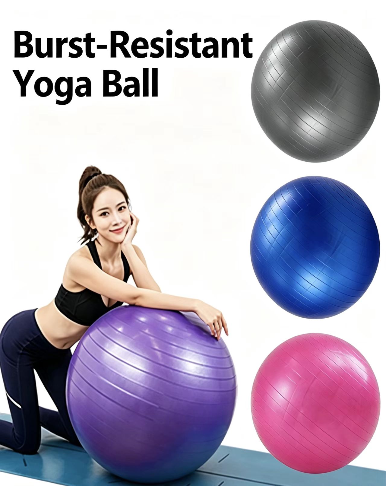 Thickened PVC Yoga Ball/Pilate - đánh giá và giá Pilates Yoga Pregnancy