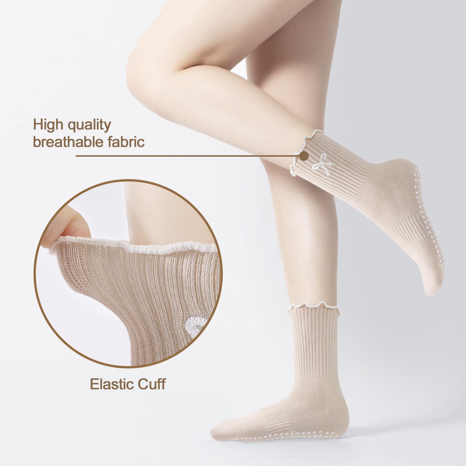 3 Pairs of Anti-Slip Grip Pila - đánh giá và giá Medias Para Pilates Y Yoga