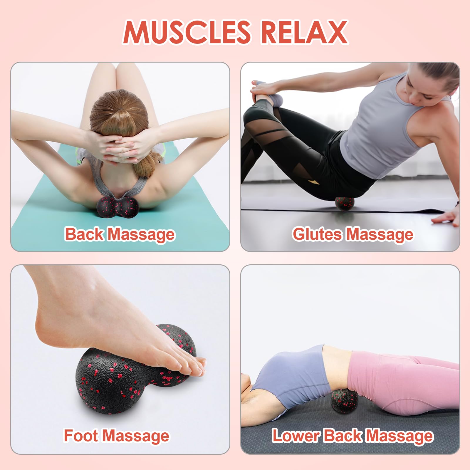 Hollow Yoga Roller Massage Pea - đánh giá và giá Pilates Yoga Ball