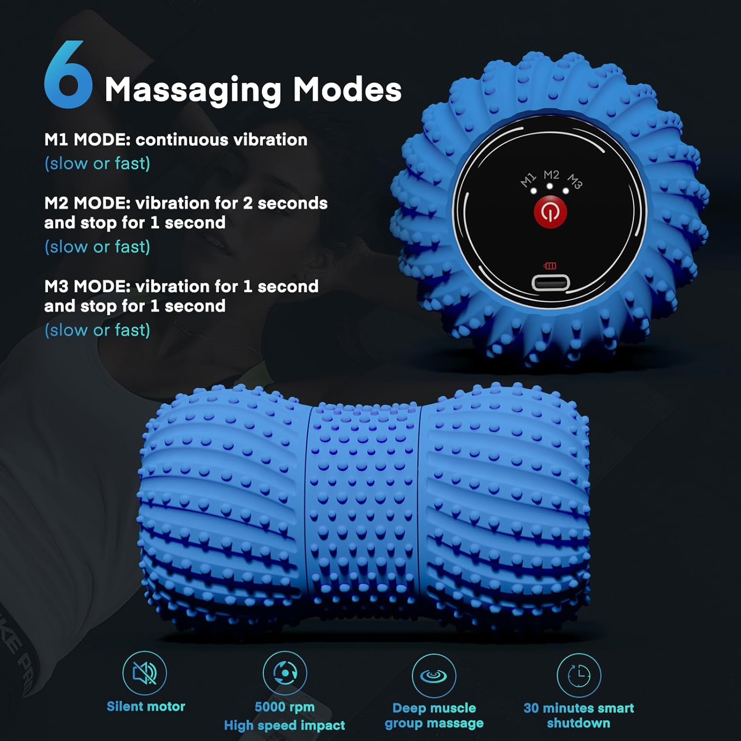2 in 1 Vibrating Peanut Massag - đánh giá và giá Pilates Yoga Ball