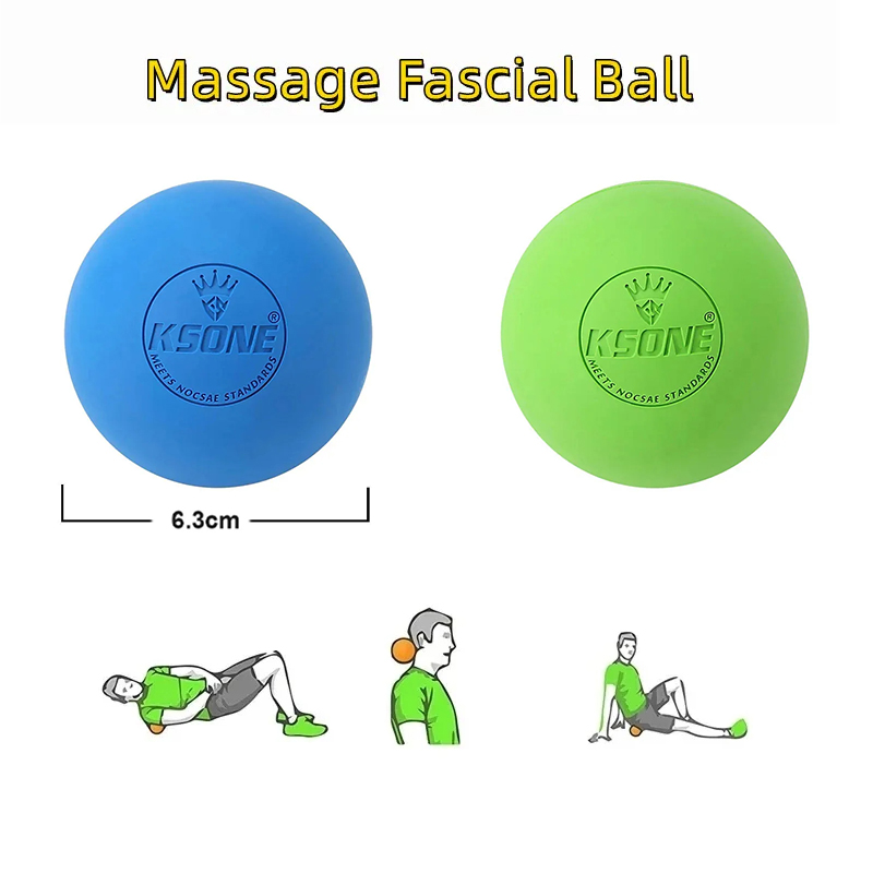 Rubber Fascia Massage Ball Yog - đánh giá và giá Pilates Yoga Ball