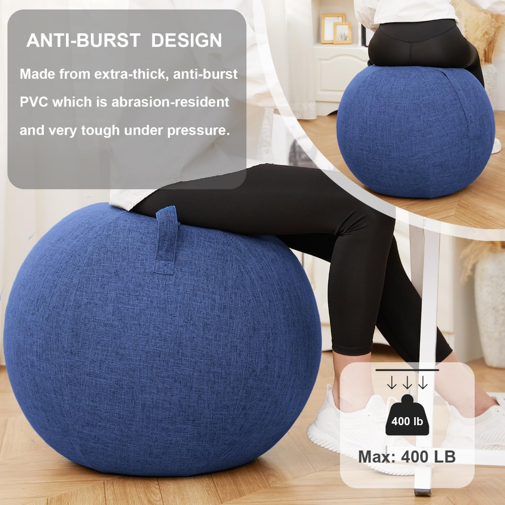 Fitness Ball Chair with Fabric - đánh giá và giá Pilates Yoga Pregnancy