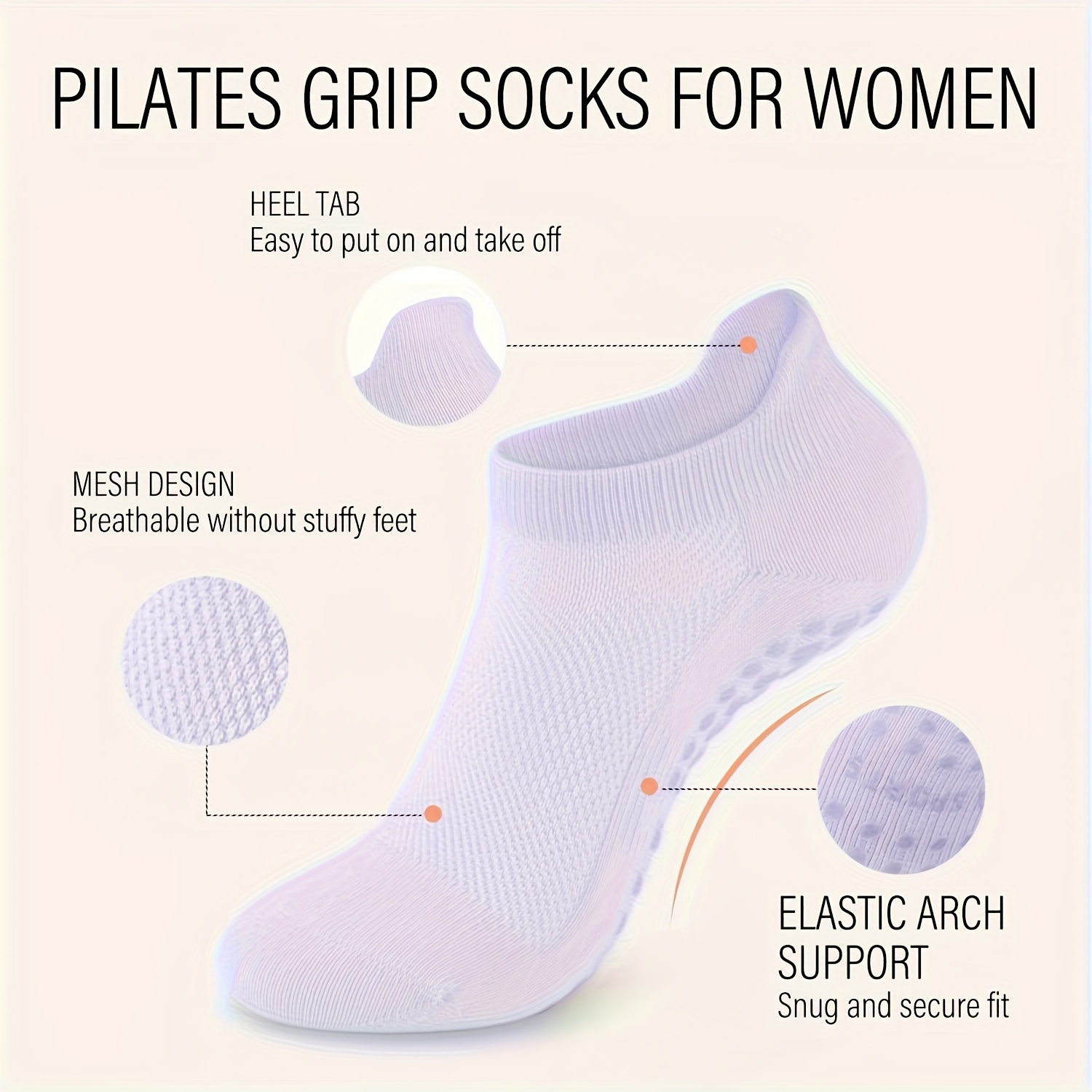 1 Pairs Grip Pilates Socks for - đánh giá và giá Medias Para Pilates Y Yoga