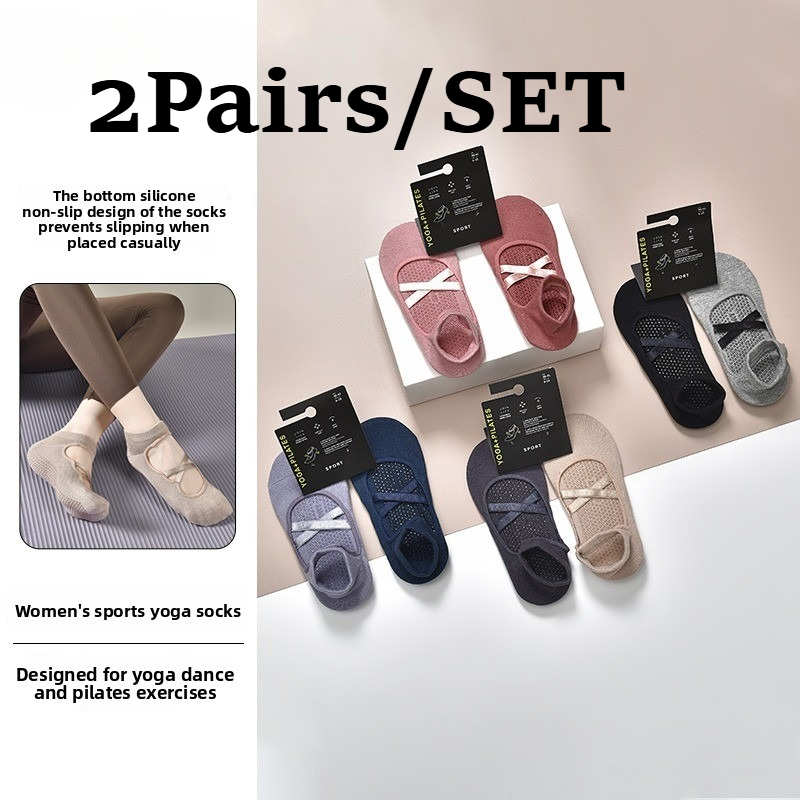2 Pairs Breathable Cotton Swea - đánh giá và giá Medias Para Pilates Y Yoga