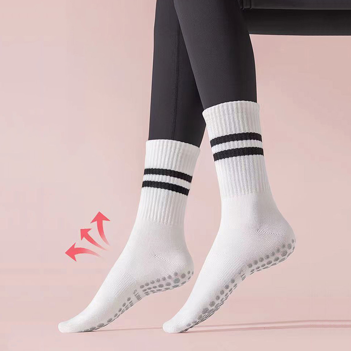 3 Pairs Long Yoga Socks with G - đánh giá và giá Medias Para Pilates Y Yoga